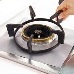 4 Pieces Non-Stick Gas Range Protectors Reusable Aluminum Foil Gas Stove Burner Cover Protector Liner Clean Mat Pad (Silver) - Image 4