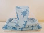 Baby Bed with Mosquito net and 1 pillow, Comfortable New born Baby Bistar multicolor [ SIZE CAN BE USED FOR 0 TO 6 MONTHS - Image 4