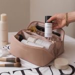 Luxury Cosmetic Organizer Travel Bag for Women – Large Capacity PU Leather Makeup Pouch with Zipper & Handle | Elegant Portable Makeup Storage Case | Waterproof Beauty Organizer Toiletry Bag | Cosmetic Brush Kit - Image 2
