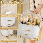 Usman's Hub - Cosmetic Box | Makeup Organizer | Waterproof Dustproof Cosmetic Storage Case | Luxury Vanity Countertop Display - Image 3