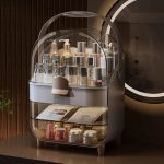 Usman's Hub - Cosmetic Box | Makeup Organizer | Waterproof Dustproof Cosmetic Storage Case | Luxury Vanity Countertop Display - Image 4