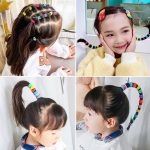 50Pcs/Set Soft Elastic Baby Hair Rope Colorful Kids Small Hair Ties For Baby Girls Nylon Children Rubber Band Ponytail Holder - Image 3
