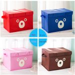 Tawakkal Mart Baby Diaper Bag Panda Design Folding Storage Bins Quilt Basket Kid Toys Organizer Storage Boxes Cabinet Wardrobe Storage Bags 1 Piece