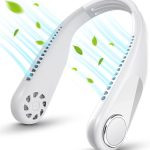 Sonifer Portable Neck Fan, Bladeless Neck Fan, Rechargeable Hands-Free Around the Neck Fan, Wearable Small Mini USB Hanging Fan