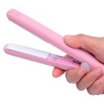 Mini Small Hair Straightener Student Mini Crystal Flat Iron Bangs Straight Hair Curler Fashion Portable Hair Styling Tools