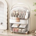 Usman's Hub - Cosmetic Box | Makeup Organizer | Waterproof Dustproof Cosmetic Storage Case | Luxury Vanity Countertop Display