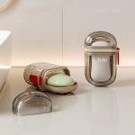Plastic Soap Dish Travel Box Holder Container With Lid Durable Soap Case Strong Sealing Organizer - Image 3