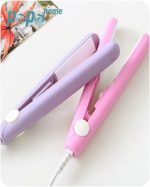 Mini Small Hair Straightener Student Mini Crystal Flat Iron Bangs Straight Hair Curler Fashion Portable Hair Styling Tools - Image 5