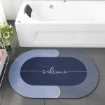 Showcase High quality Bathroom mat Water absorbing Mats for Bathroom Non slip Carpet for washroom, Shower, Room, Tub, Entryway, Kitchen, Sink - Home Design - Image 3