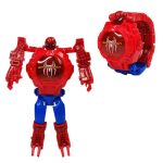 Marvel Iron Man Spiderman Cartoons Children's Watch Deformation Robot 3d LED Luminous Watch Children's Model Toy Watch - Image 5
