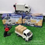 RC CARGO TRUCK , WIRELESS REMOTE CONTROL , 1:16 Scale. Material Plastic Premium Quality. Dimensions 11x22x12. - Image 6