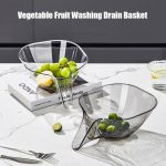 Multi-Functional Drain Basket Fruit Basket Vegetable Washing Basket Kitchen Sink Drain Basket Kitchen Basket Drainage Basket Funnel Kitchen Link Strainer Sink - Image 4