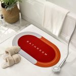Showcase High quality Bathroom mat Water absorbing Mats for Bathroom Non slip Carpet for washroom, Shower, Room, Tub, Entryway, Kitchen, Sink - Home Design - Image 4