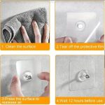 Pack 1 2 5 10 20 Pcs Self Adhesive Screw Hook Stickers Heavy Duty Drill and Nail Free Sticky Suction Cup Wall Hanging Hooks Transparent Punch Free No Scratch Strong Ceiling Hanger Hook Sticker self adhesive hook - Image 3
