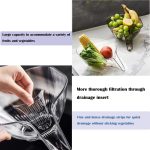 Multi-Functional Drain Basket Fruit Basket Vegetable Washing Basket Kitchen Sink Drain Basket Kitchen Basket Drainage Basket Funnel Kitchen Link Strainer Sink - Image 5