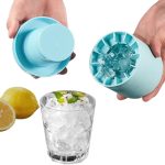 Silicone Ice Cube Mold Round Ice Bucket Summer Homemade DIY Refrigerator Freeze Ice Maker Creative Ice Cube Mold Barware Tools