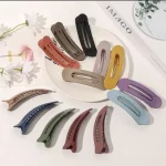 Korean Frosted Large Hair Clips For Women Girl Hair Accesories Fashion Color Solid Acrylic Hairpins Toothed Non-slip BB Barrette - Image 2