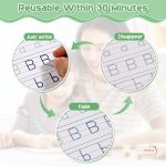 Reusable Magic Practice Copybook For Kids - The Print Handwiriting Workbook- Sank Set Of 4 Magic Writing Learning Book - Image 5