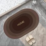 Showcase High quality Bathroom mat Water absorbing Mats for Bathroom Non slip Carpet for washroom, Shower, Room, Tub, Entryway, Kitchen, Sink - Home Design - Image 5