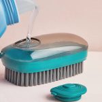 Hydraulic Cleaning Brush Large Laundry Brush Soft Bristles for Jeans Shoes And Other Cleaning Purposes Scrub Dishwashing Brush Pot Dish Plastic Brush Soap Dispenser Brush Cleaning Brushes | Cleaning Brush | New Brush - Image 5