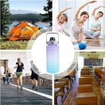 2L Water Bottle Motivational Water Bottle with Time & Capacity Marker BPA-Free Sports Water Cup Fitness Gym Running Exercise - Image 5