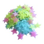 Pack of 100 - 3D Stars Glow In The Dark Wall Stickers Luminous Fluorescent Wall Stickers For Kids Baby Room Bedroom Ceiling Home Decor - Image 4