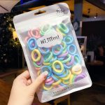 50Pcs/Set Soft Elastic Baby Hair Rope Colorful Kids Small Hair Ties For Baby Girls Nylon Children Rubber Band Ponytail Holder - Image 7