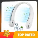 Sonifer Portable Neck Fan, Bladeless Neck Fan, Rechargeable Hands-Free Around the Neck Fan, Wearable Small Mini USB Hanging Fan - Image 6