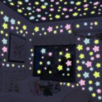 Pack of 100 - 3D Stars Glow In The Dark Wall Stickers Luminous Fluorescent Wall Stickers For Kids Baby Room Bedroom Ceiling Home Decor - Image 5