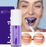 Hismile v34 Color Corrector Purple Teeth Whitening Toothpaste Kit without Toothbrush Pen Strips - Image 4
