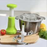Chopper – 2L Heavy-Duty Stainless Steel Manual Food Cutter | Easy Meat & Veg Prep - Image 5
