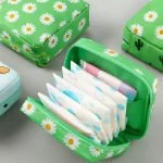 Girls Diaper Napkin Storage Bag Nylon Sanitary Pads Package Bags Coin Purse Jewelry Organizer Credit Card Pouch Case