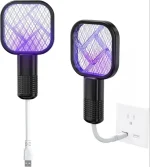 Mini USB Portable Electric Mosquito Racket with UV Light - Plug-in Fly & Bug Zapper, Anti-Insect Swatter for Indoor & Outdoor Use, Mosquito Trap for Home, Office, Travel, Camping - Image 2