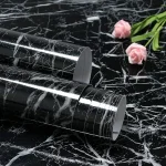 Adhesive Oil Water Proof Vinyl Wall Papers Sticker Wallpaper Sheet Marble Stickers