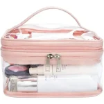 New Cosmetic pink Portable Makeup Pouch Waterproof Travel cosmetics Organizer Bag