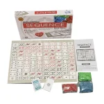 Sequence Strategy Board Game Sequence for Kids Multiple Sizes Laminated Board with Plastic Cards Adult Kids Original Imported and Local Editions