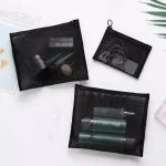 3 Pcs Set Multi Purpose Cosmetic Pouch Organizer Storage Jewellery Vanity Box Makeup Kit Stationary Cosmetic Organizer Make Up Artist Pouch Set Cosmetic Storage Purse Travel Make Up Kits Organizer Toiletry Organizer Pouches - Image 3
