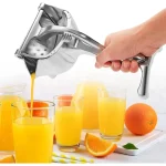 Imported Fruit Press Orange Juice Squeezer, Manual Fruit Squeezer, Handheld Lemon Lime Squeezer, Heavy Duty Aluminum Metal, High Juice Yield for Pomegranate Watermelon Grapefruit 720 Gram