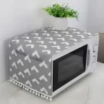 Protect Your Microwave: Dustproof Fabric Microwave Oven Cover with Bonus Storage Pockets - Image 2