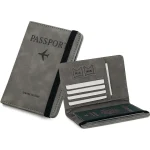 Portable PU Leather Travel Passport Holder, Credit ID Card Wallet Waterproof, Passport Wallet For Men And Women. - Image 2