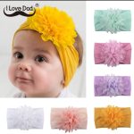 5pcs/set Girls Flower Bow Headband Elastic Flower Princess Hairband Infant Toddlers Hair Accessories - Image 2