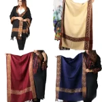 Kashmiri Shawl For Girls Wool Shawls Warm Shawl Winter Shawl Chader Dupattas, Stoles & Shawls Blue-Black-Brown-Golden-Red