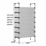 Dustproof Shoe Rack – 5 6 7 Layer Shoe Organizer – Foldable Shoe Cabinet with Cover – Box Packing – DIY ( DO IT YOURSELF) ITEM Space Saving Shoe Storage – Premium Quality Shoe Stand - Image 6
