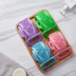 High Quality Back Cleaning Shower Strap, Silicone Back Scrubber Soft Bath Towel Bath Belt - Image 4