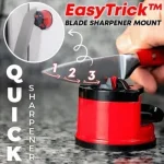 Kitchen Knife Sharpener with Non-Slip Suction Cup, Professional Two Stage Tungsten Carbide Kitchen Knife Sharpener Tool - Image 3