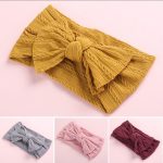 Bowknot Baby Girl Headbands Wide Turban Bows Kids Hair Bands Hair Accessories