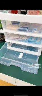 Makeup Organizer Cosmetic Case Makeup Organizer Jewellery Box Women Beauty Skin Care Cosmetic Organizers 3 layers Drawer Home Storage Box Durable Cosmetic Display Cases - Image 2