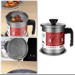 Ramzan Special Accessory for Kitchen, Easy kitchen Oil Filter Pot, Oil Filter Pot, Oil Stainer Pot Oil Stainless Steel Stainer Jug, Large Capacity Storage can kitchen Cooking tools, Oil Stainer with Filter storage Jug for Every Kitchen - Image 3