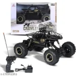 Toyz Remote Control Plastic Racing Car, Rock Crawler 4 Wheel Drive Metal Alloy Body Remote Control Rock Climber High Speed Monster Car (Assorted Colour) - Image 2