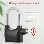 Full copper core zinc alloy built-in motion sensor security 110db siren alarm lock universal anti-theft padlock for bicycle moto - Image 2
